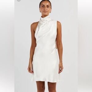 DISSH Aisle Pearl backless mini dress